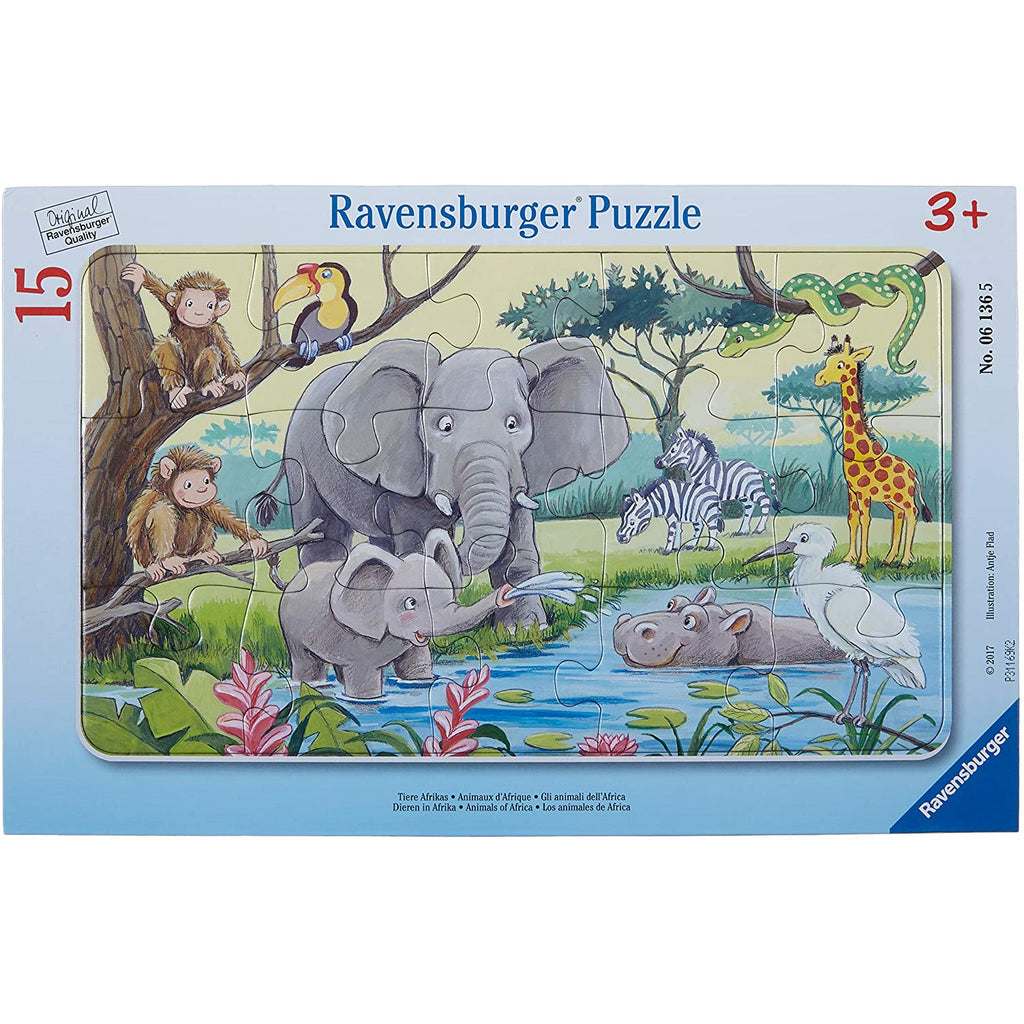 Ravensburger Animals Of Africa Puzzle 15 Pieces 3Y+