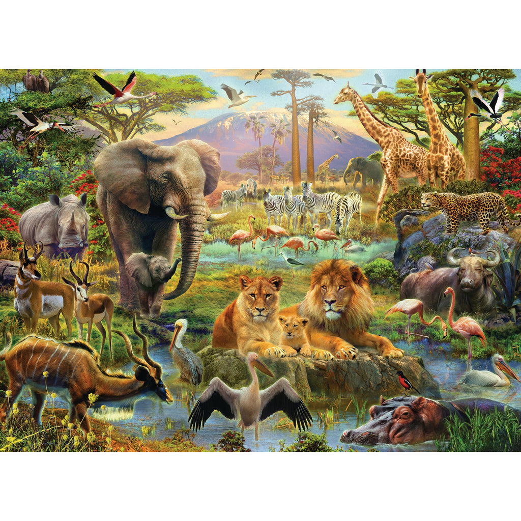Ravensburger Animals of the Savanna XXL Jigsaw Puzzle 200 Pieces Age- 8 Years & Above