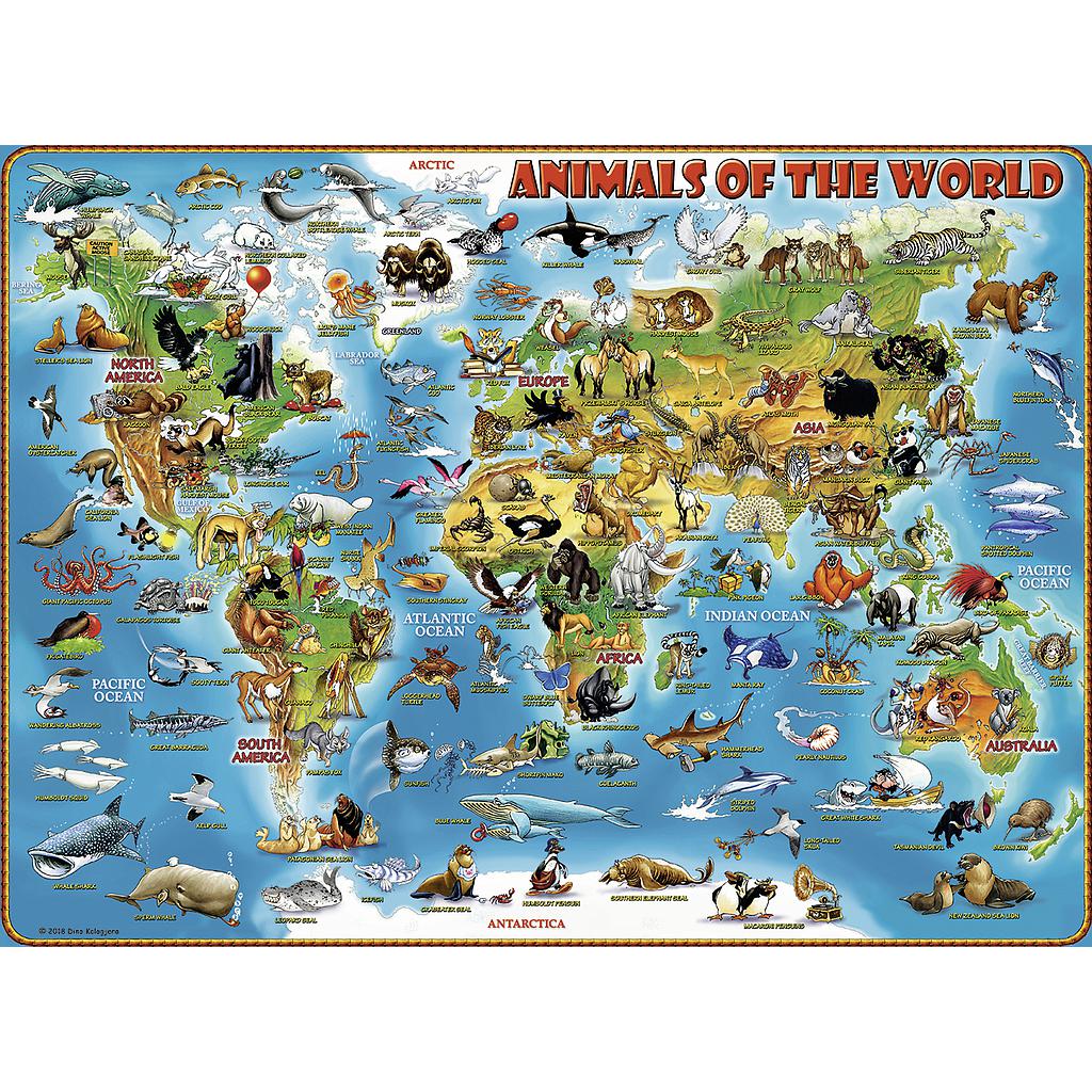 Ravensburger Animals of the World XXL Jigsaw Puzzle 300 Pieces Age- 9 Years & Above