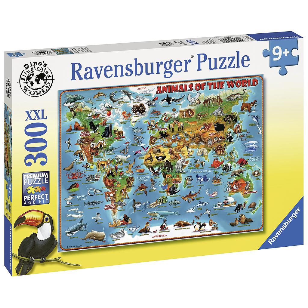 Ravensburger Animals of the World XXL Jigsaw Puzzle 300 Pieces Age- 9 Years & Above