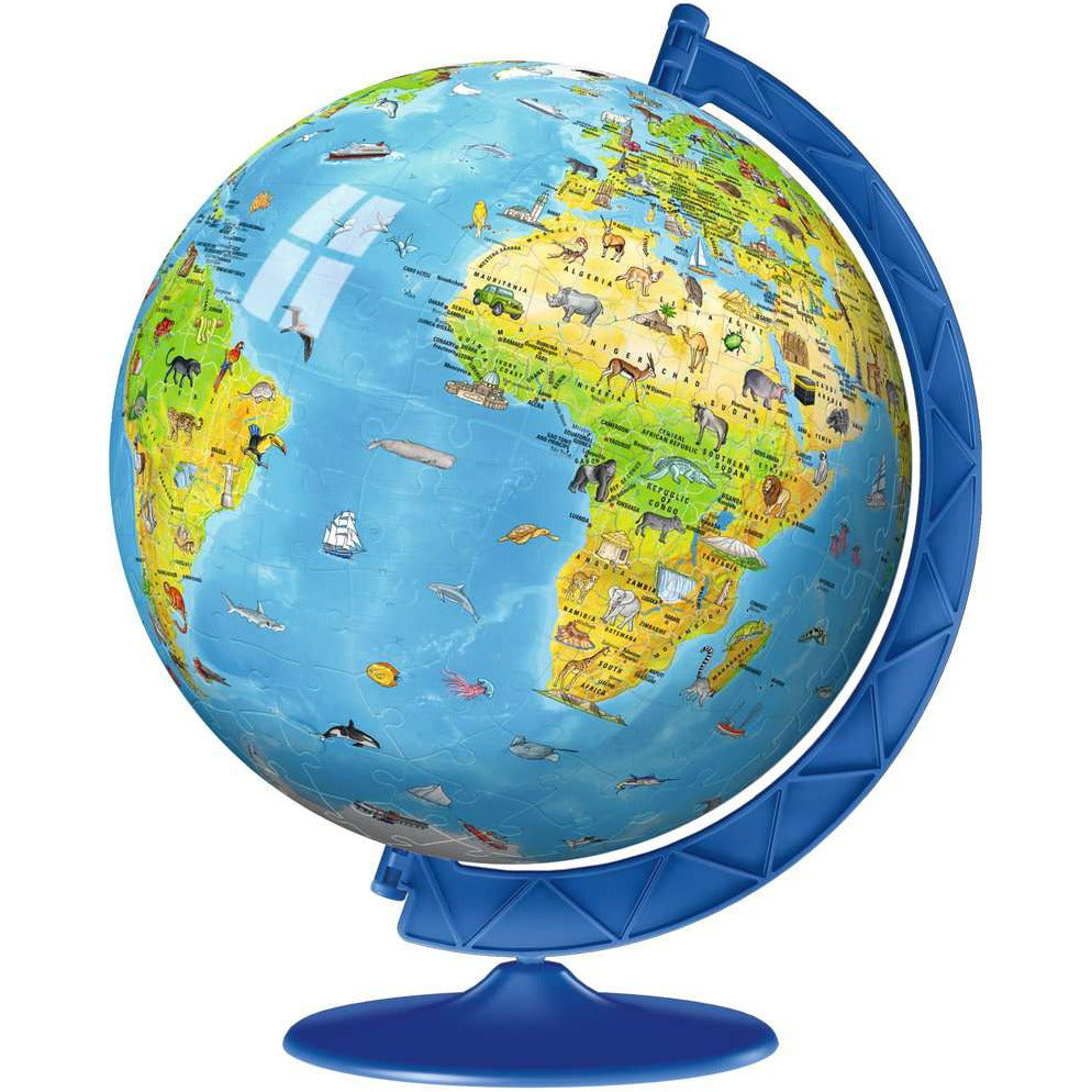 Ravensburger Children's World Globe 3D Puzzle with 180 Pieces Age- 7 Years & Above