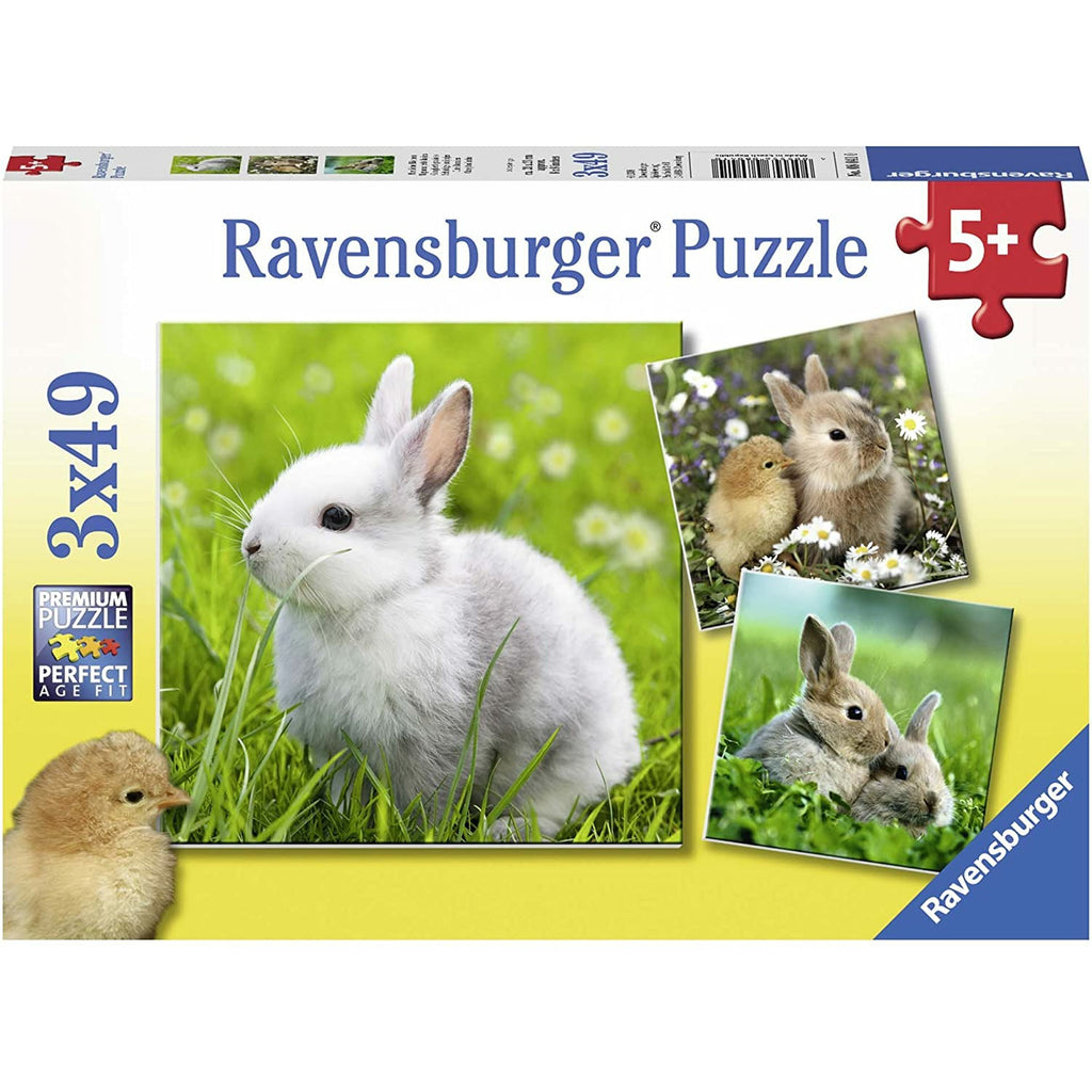 Ravensburger Cute Bunnies Puzzle 3 x 49 Pieces 5Y+