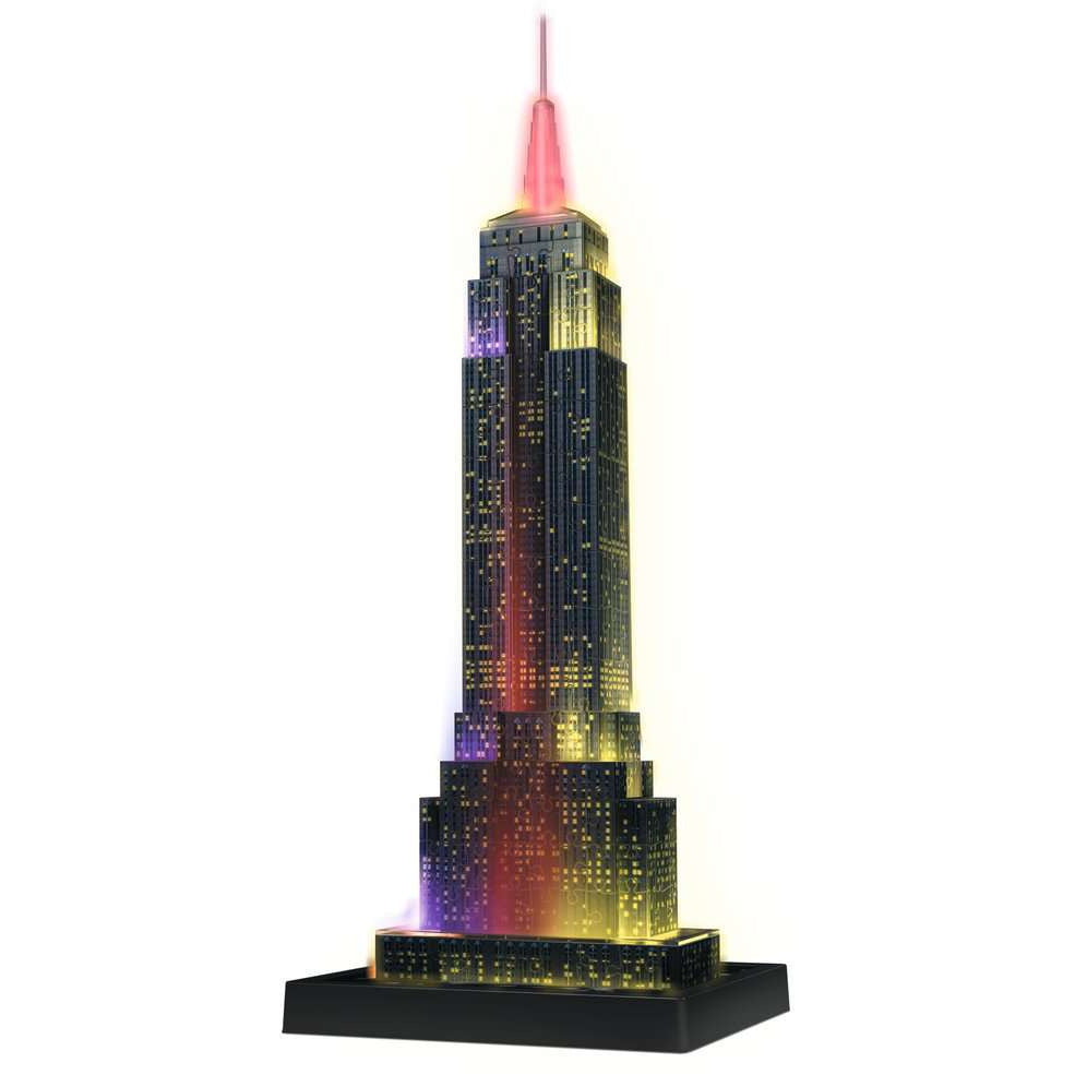 Ravensburger Empire State Building Night Edition 3D Puzzle 216 Pieces Age- 7 Years & Above