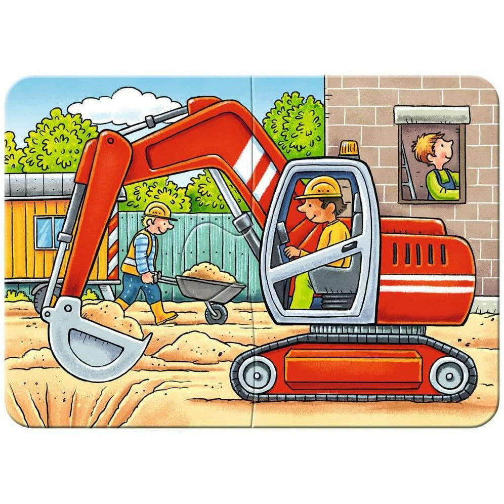 Ravensburger My Favourite Construction Vehicle Puzzle 2,4,6,8 Pieces 2Y+