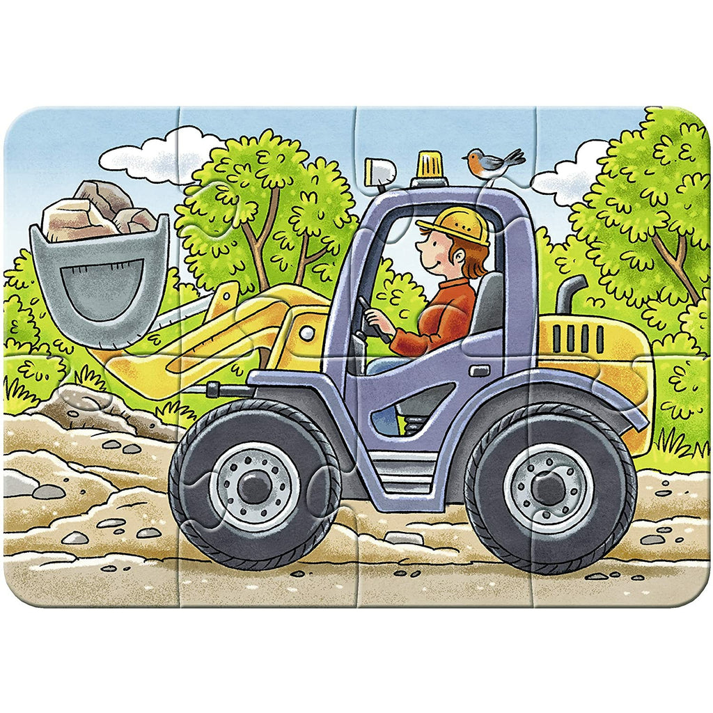 Ravensburger My Favourite Construction Vehicle Puzzle 2,4,6,8 Pieces 2Y+