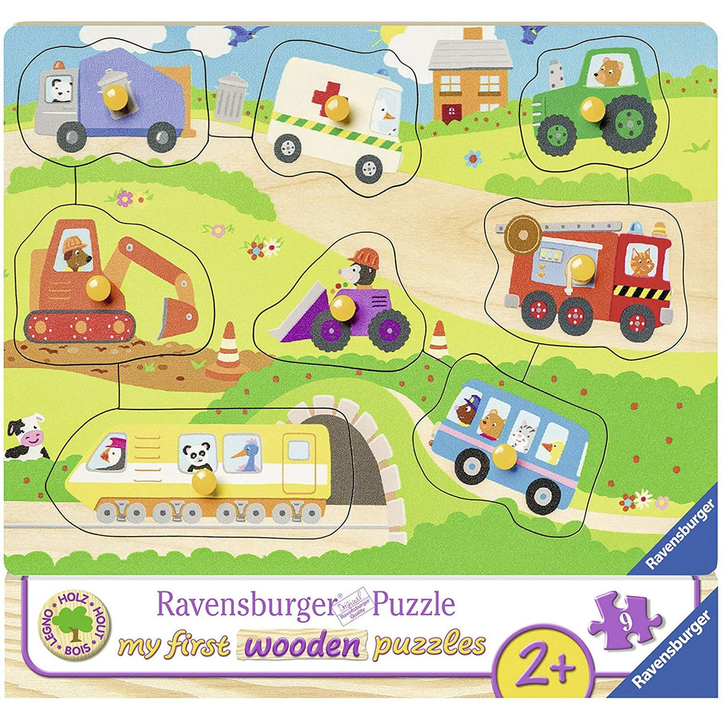 Ravensburger My First Wooden Puzzles - Favourite Vehicles 8 Pieces 2Y+