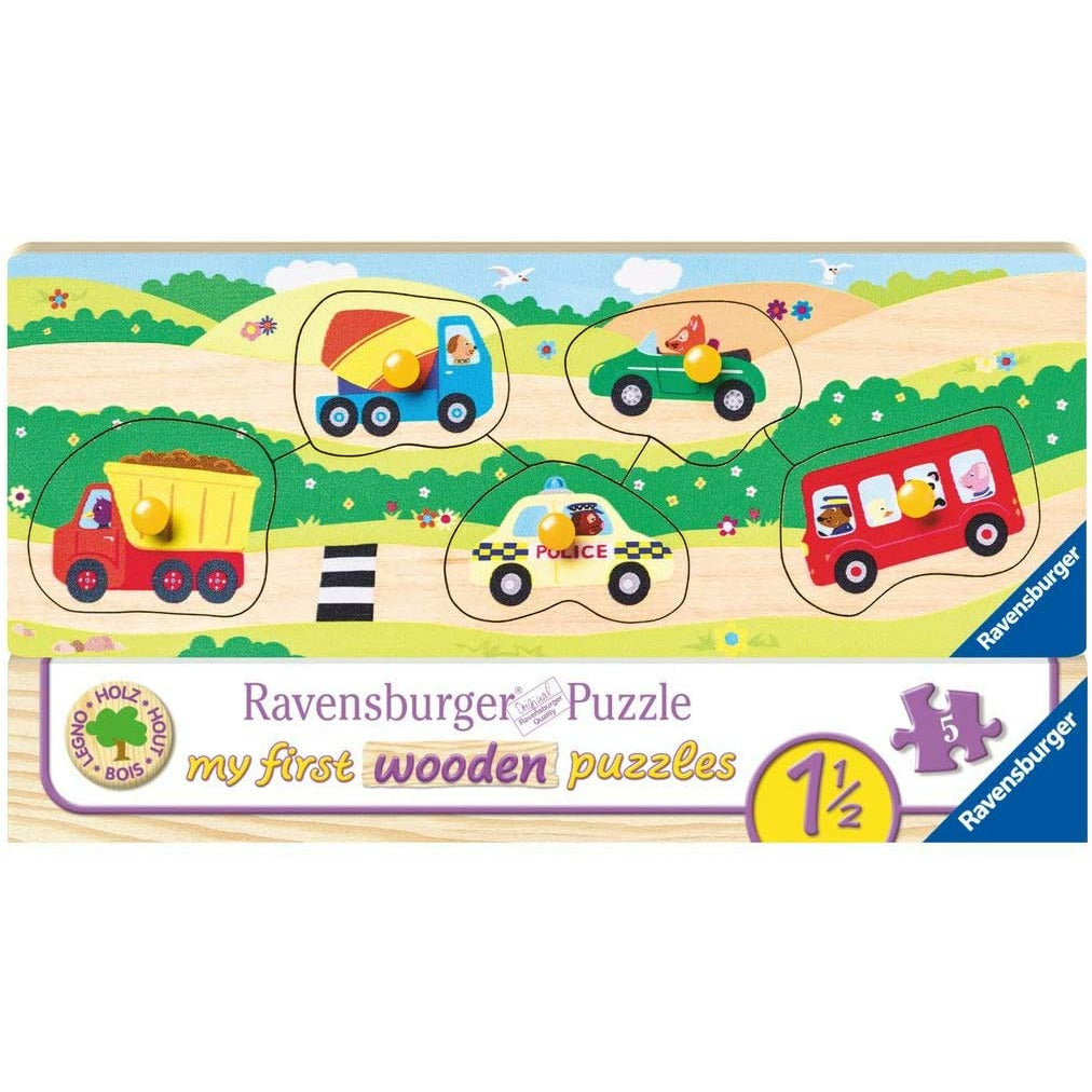 Ravensburger My First Wooden Puzzles - Vehicles 5 Pieces 18m+