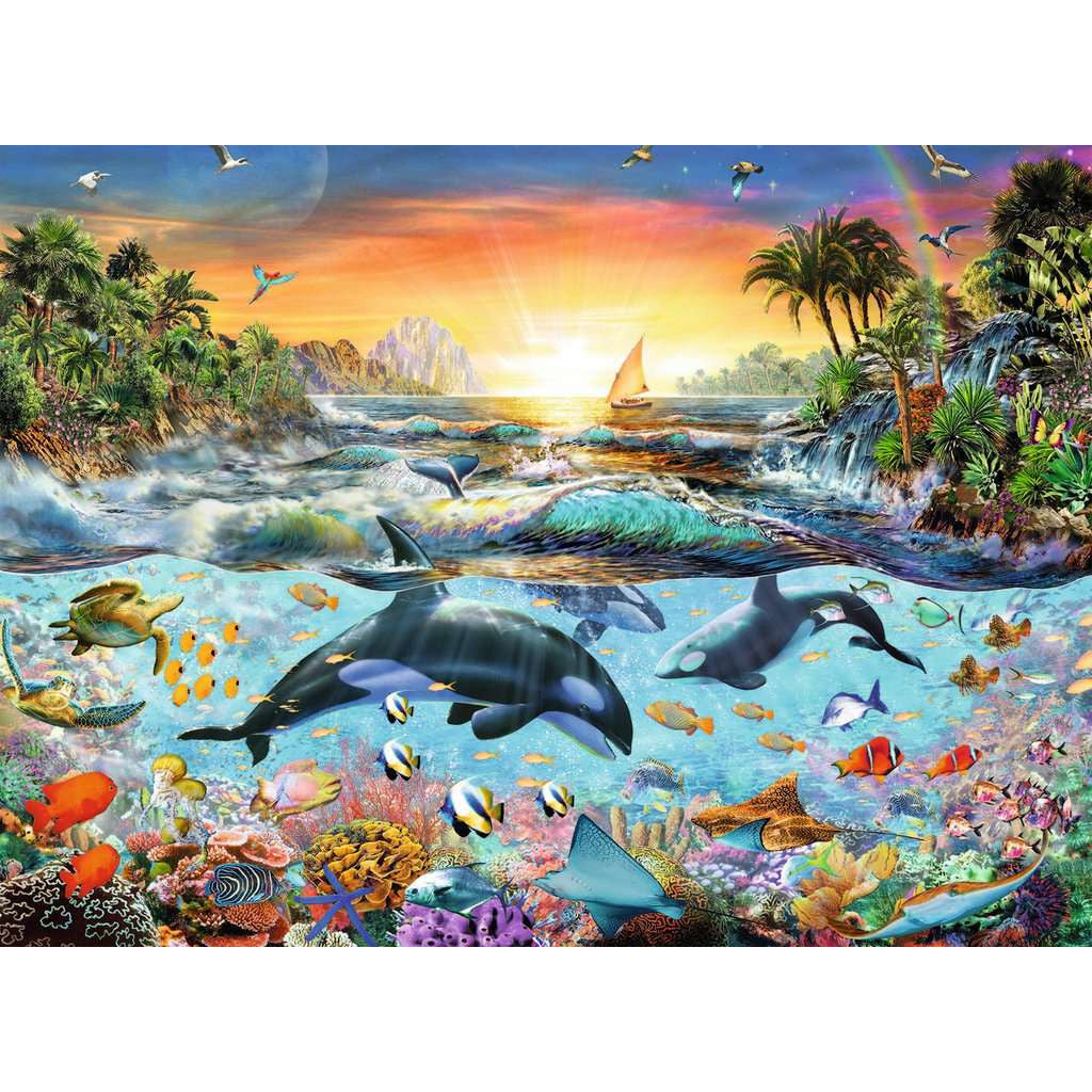 Ravensburger Orca Paradise XXL Jigsaw Puzzle 200 Pieces Age- 8 Years & Above