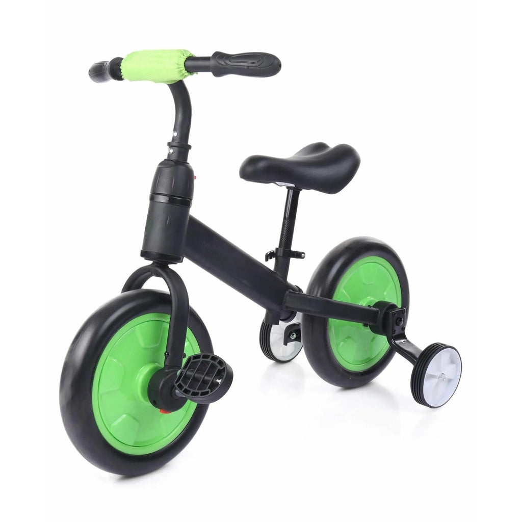 Rover 2 in 1 Plug & Play Balance Bicycle Green 12 Inches with Carrying Capacity upto 30kgs Age- 2 Years & Above