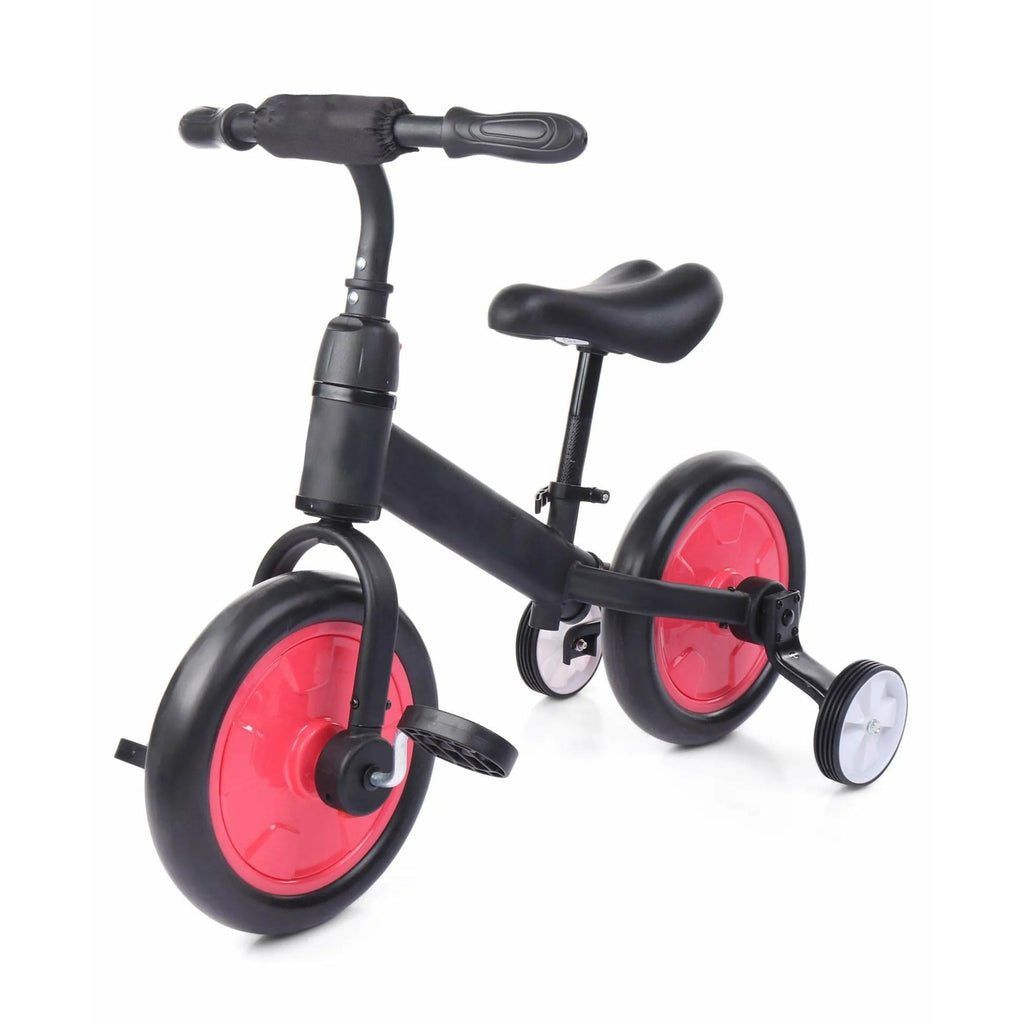 Rover 2 in 1 Plug & Play Balance Bicycle Red 12 Inches with Carrying Capacity upto 30kgs Age- 2 Years & Above