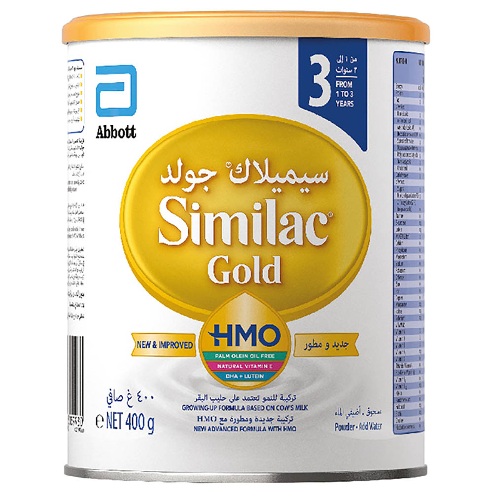 Similac Gold 3 HMO Infant Formula Milk (1-3 years) 400g