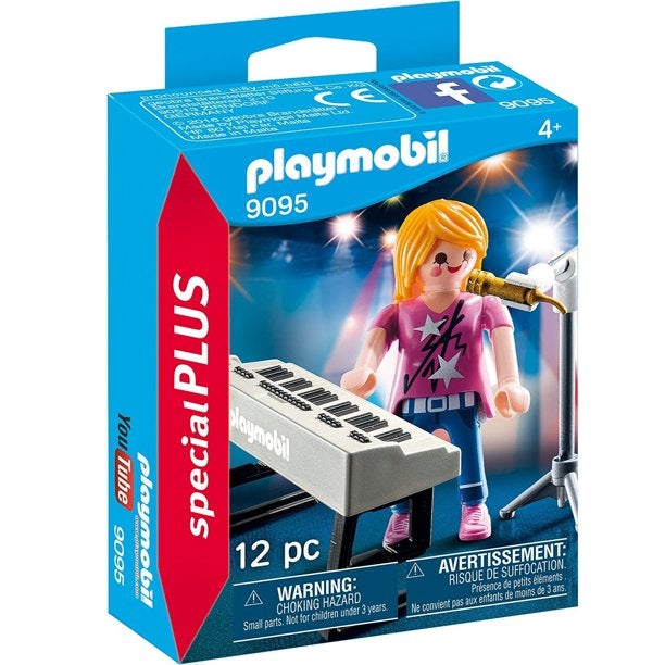 Playmobil Singer with Keyboard Building Set 4-10Y