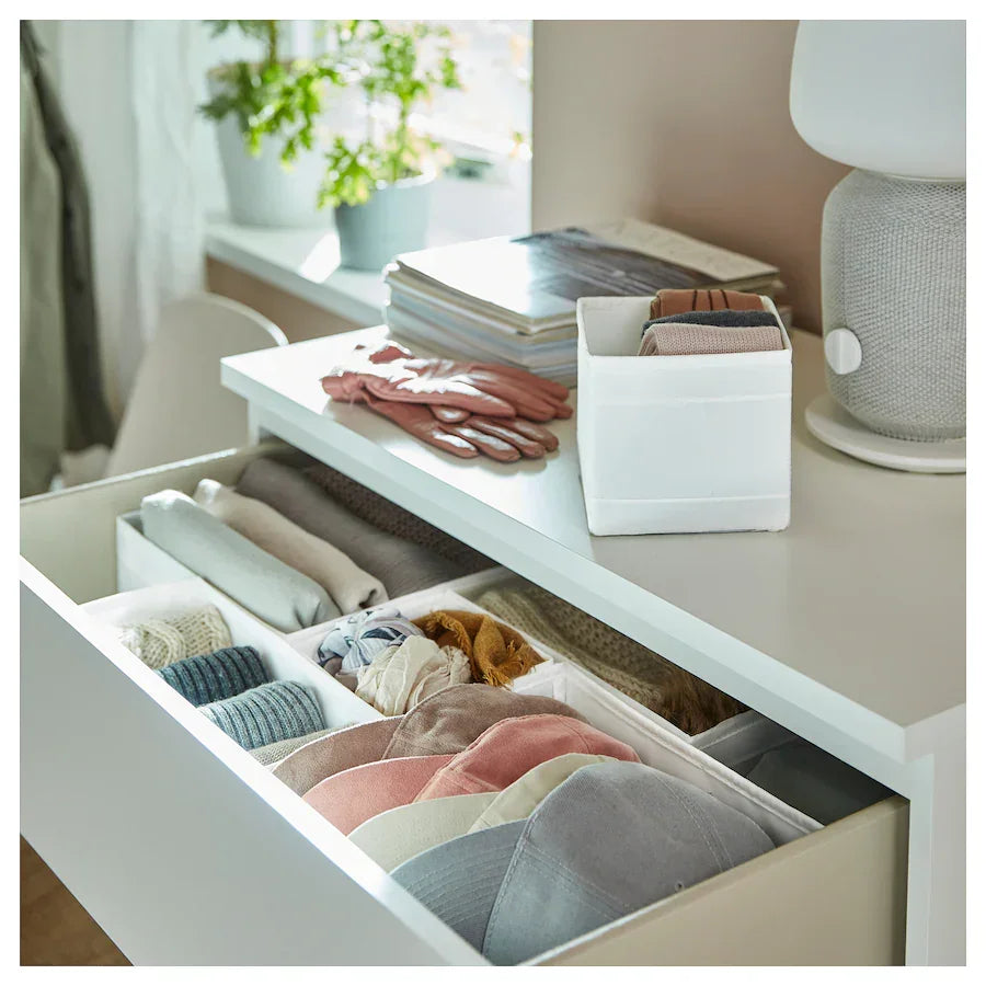 Ikea Skubb Box, Set Of 6, White - Peekaboo