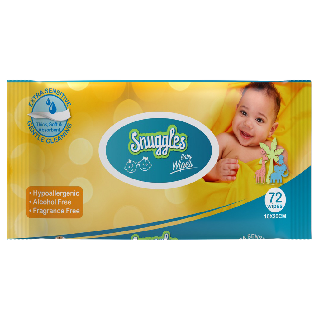 Snuggles Baby Wipes Flip Top 72'S Unisex