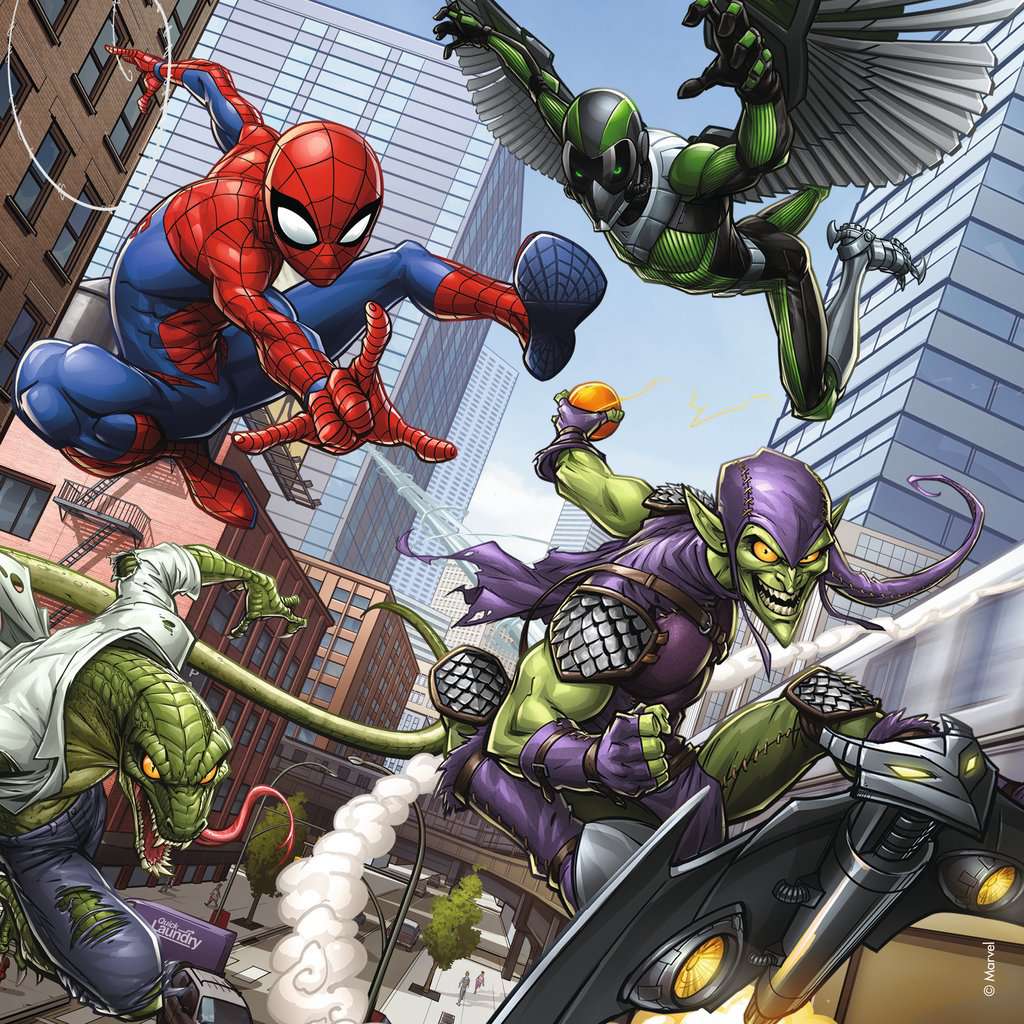 Ravensburger Marvel Spiderman in Action Puzzle 3 x 49 Pieces 5Y+