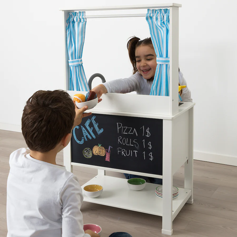 Spisig Play Kitchen With Curtains Age 3Y+