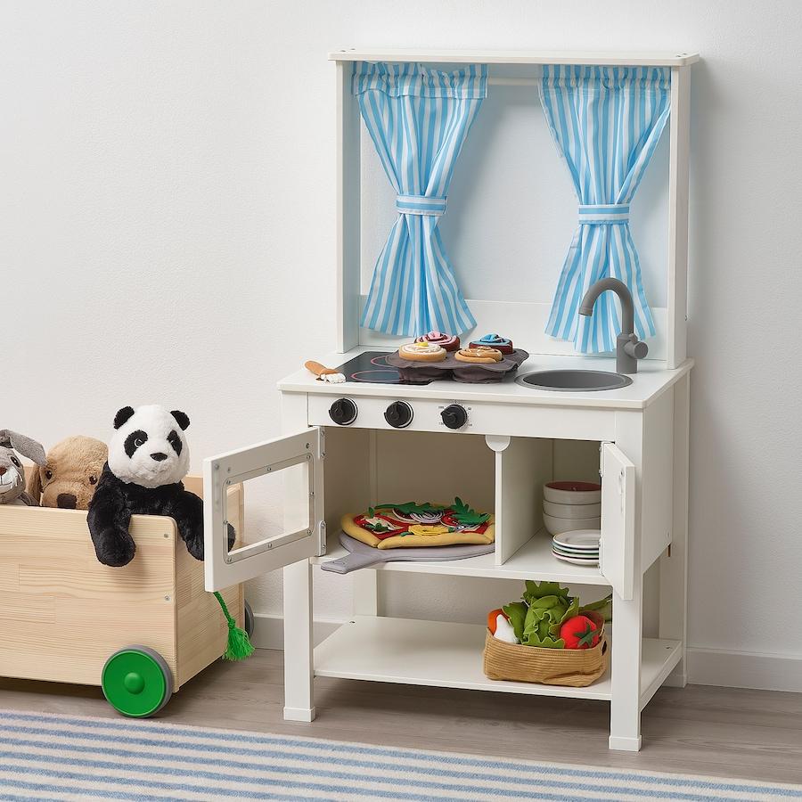 Spisig Play Kitchen With Curtains Age 3Y+