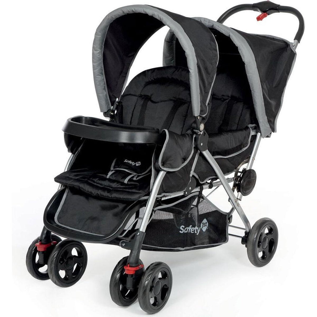 Safety 1st Kinderwagon Duodeal 2 Baby Stroller Black Age- Newborn & Above (Holds uptp 15 Kg)