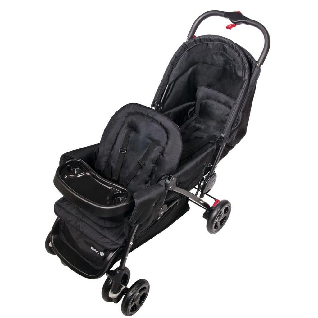 Safety 1st Kinderwagon Duodeal 2 Baby Stroller Black Age- Newborn & Above (Holds uptp 15 Kg)