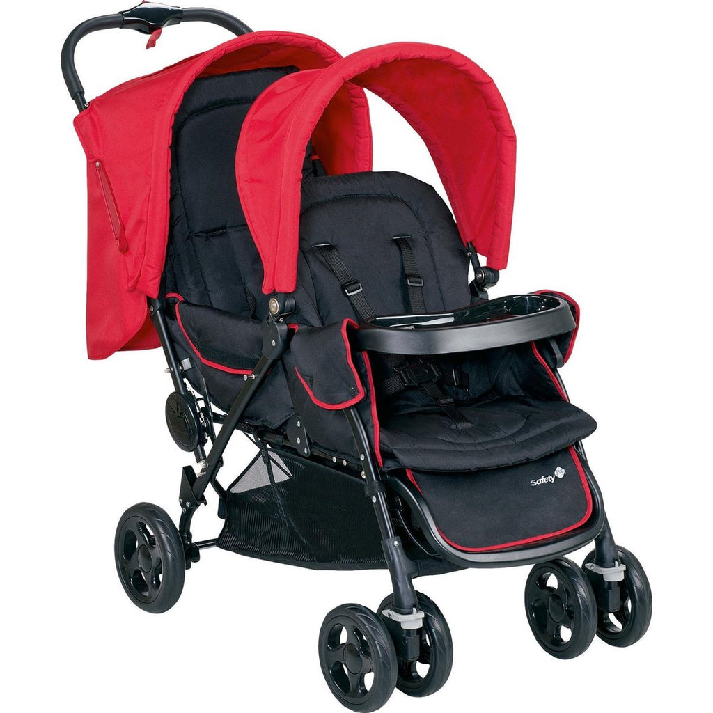 Safety 1st Kinderwagon Duodeal 2 Baby Stroller Red Age- Newborn & Above (Holds uptp 15 Kg)