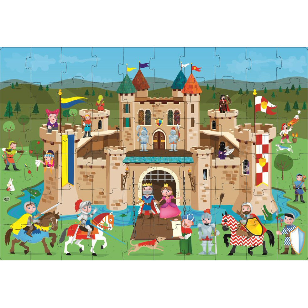 Sassi Giant Puzzle And Book The Knights Castle Age- 3 Years & Above