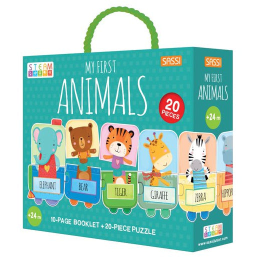 Sassi Junior Steam Puzzle My First Animals Age- 2 Years & Above