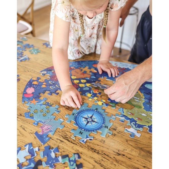 Sassi Junior Travel Learn And Explore The Sea 205-Piece Puzzles & Booklet Age- 6 Years & Above