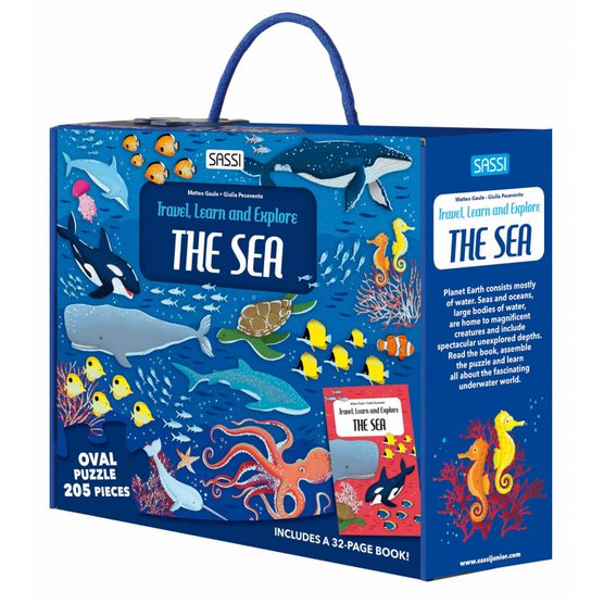 Sassi Junior Travel Learn And Explore The Sea 205-Piece Puzzles & Booklet Age- 6 Years & Above