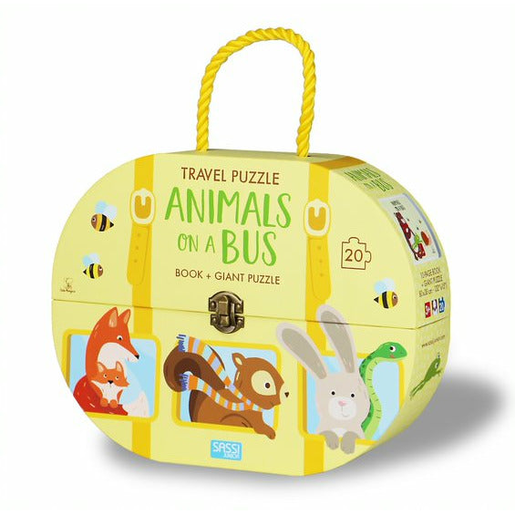 Sassi Travel Puzzle Animals On A Bus Age- 3 Years & Above