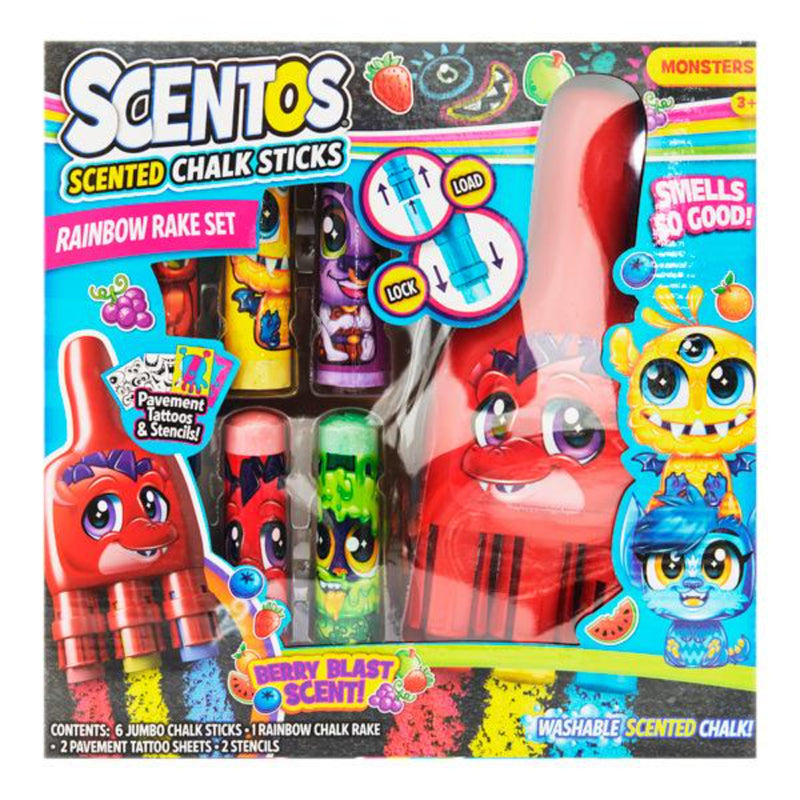 Scentos Chalk Stick Rainbow Rake Set Multicolor Age-3 Years & Above