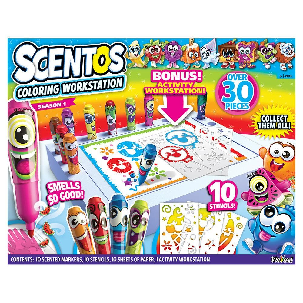 Scentos Scented Coloring Workshop 30pc