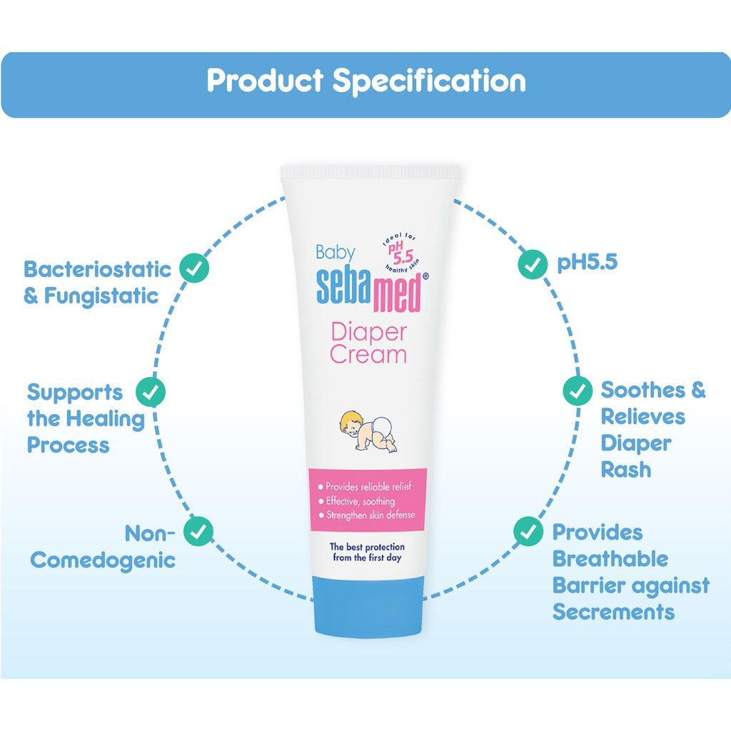 Sebamed Baby Diaper Rash Cream 100 ml Unisex Peekaboo