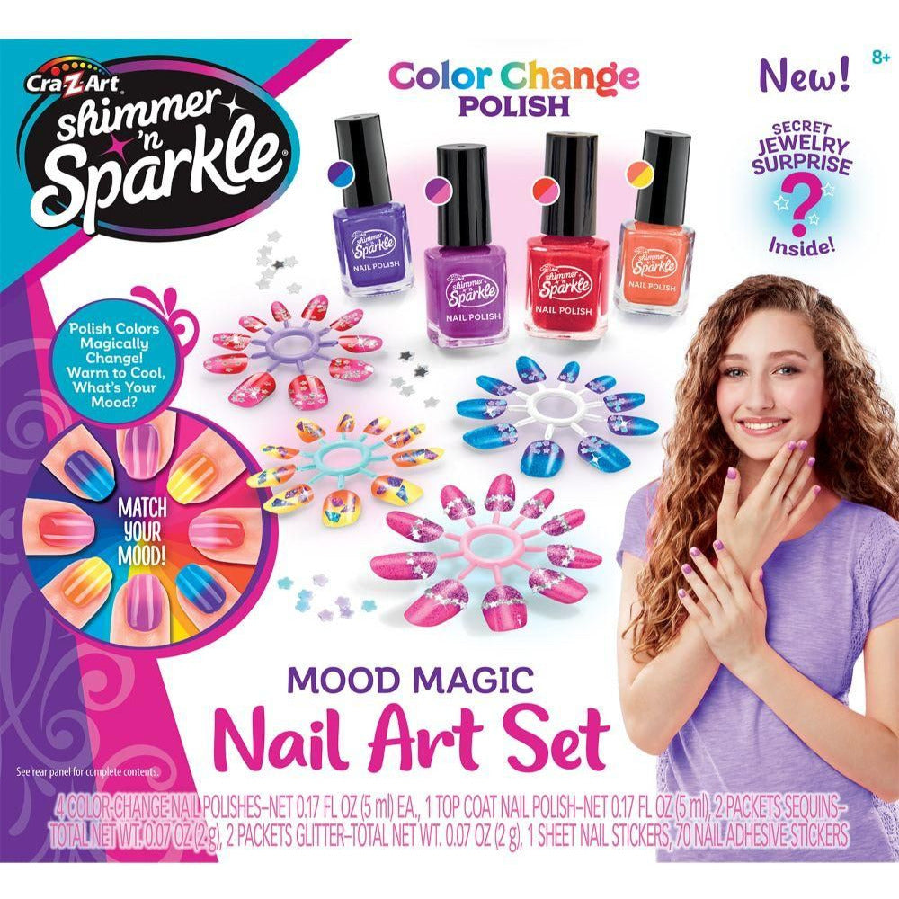 Shimmer N Sparkle Mood Magic Nails Age-3 Years & Above