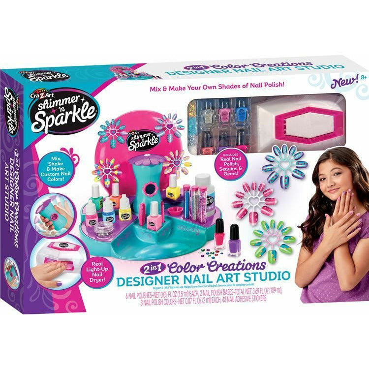 Shimmer N Sparkle Designer Nail Art Studio Playset Multicolor Age-8Y+