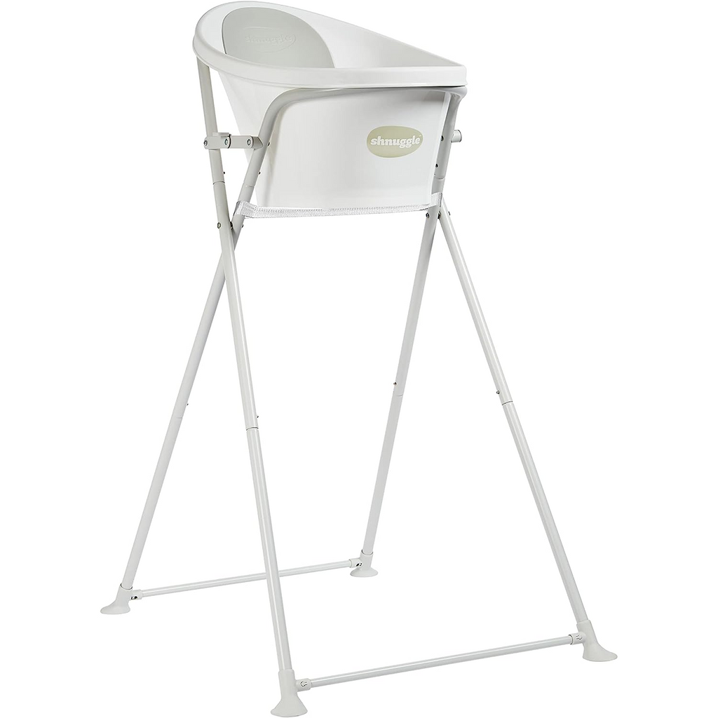 Shnuggle Folding Bath Stand With Strap Grey Age Newborn & Above