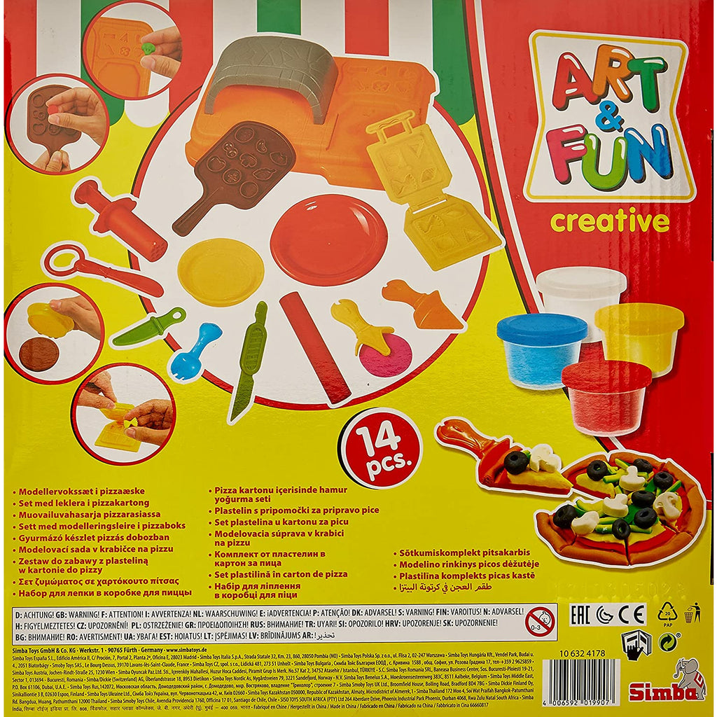 Simba A&F Dough Set In Pizza carton Multicolor Age-3 Years & Above