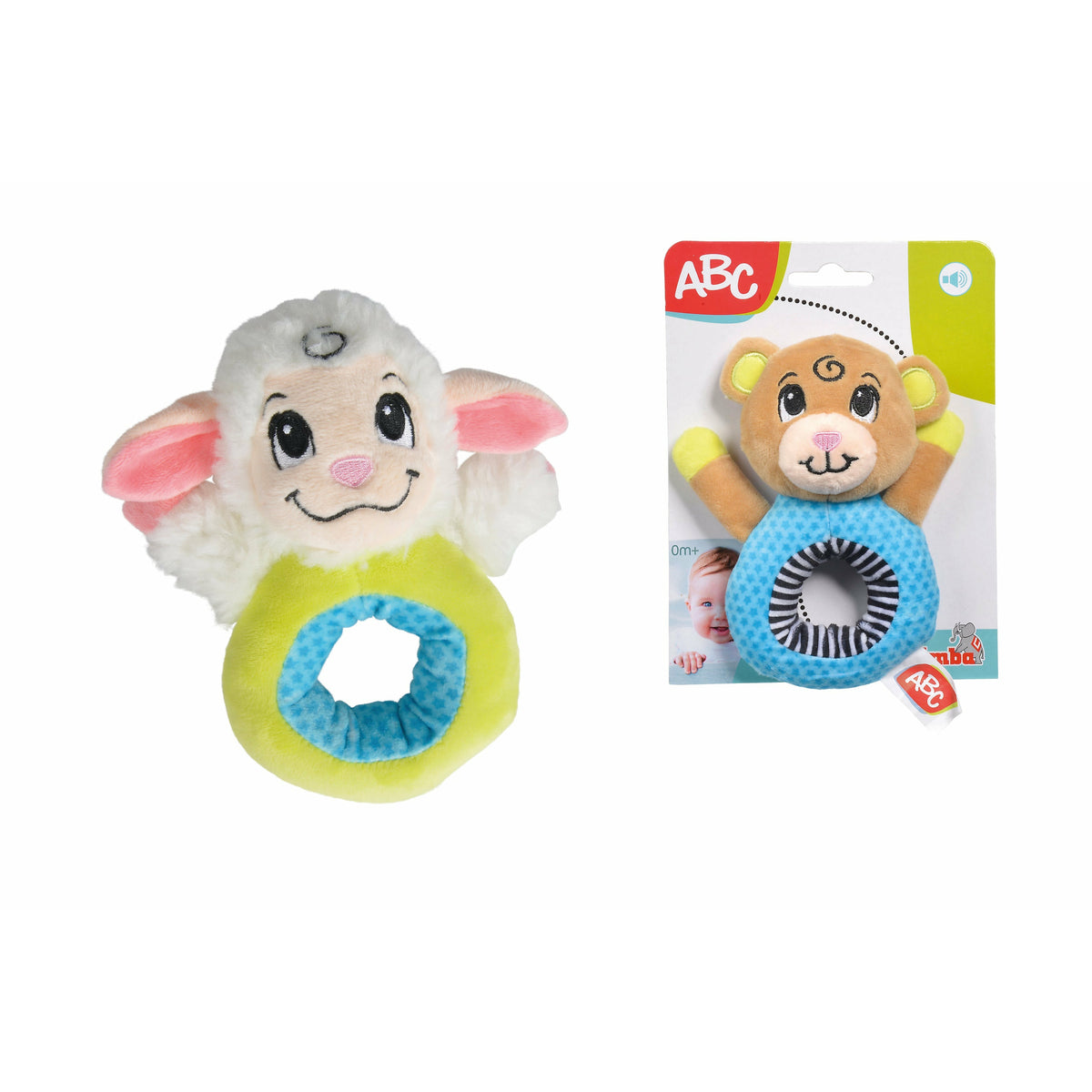 Simba Abc Plush Rattle, 2 Assortment Multicolor Age-3 Years & Above ...