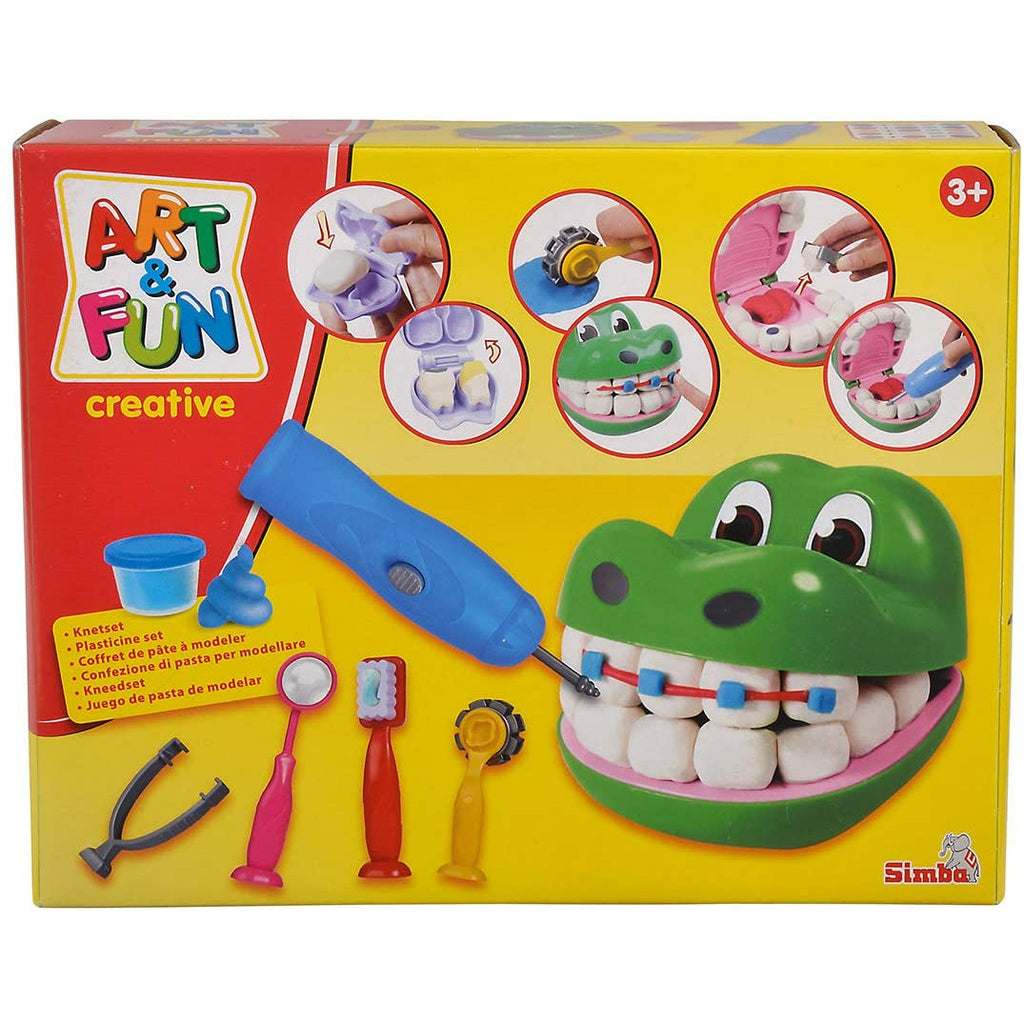 Simba Art & Fun Dough Set Crocodile Dentist Age 3+ Unisex