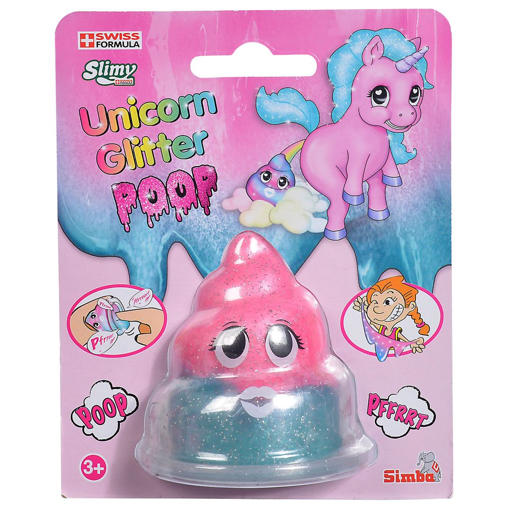 Glitter slime pooping unicorn hotsell