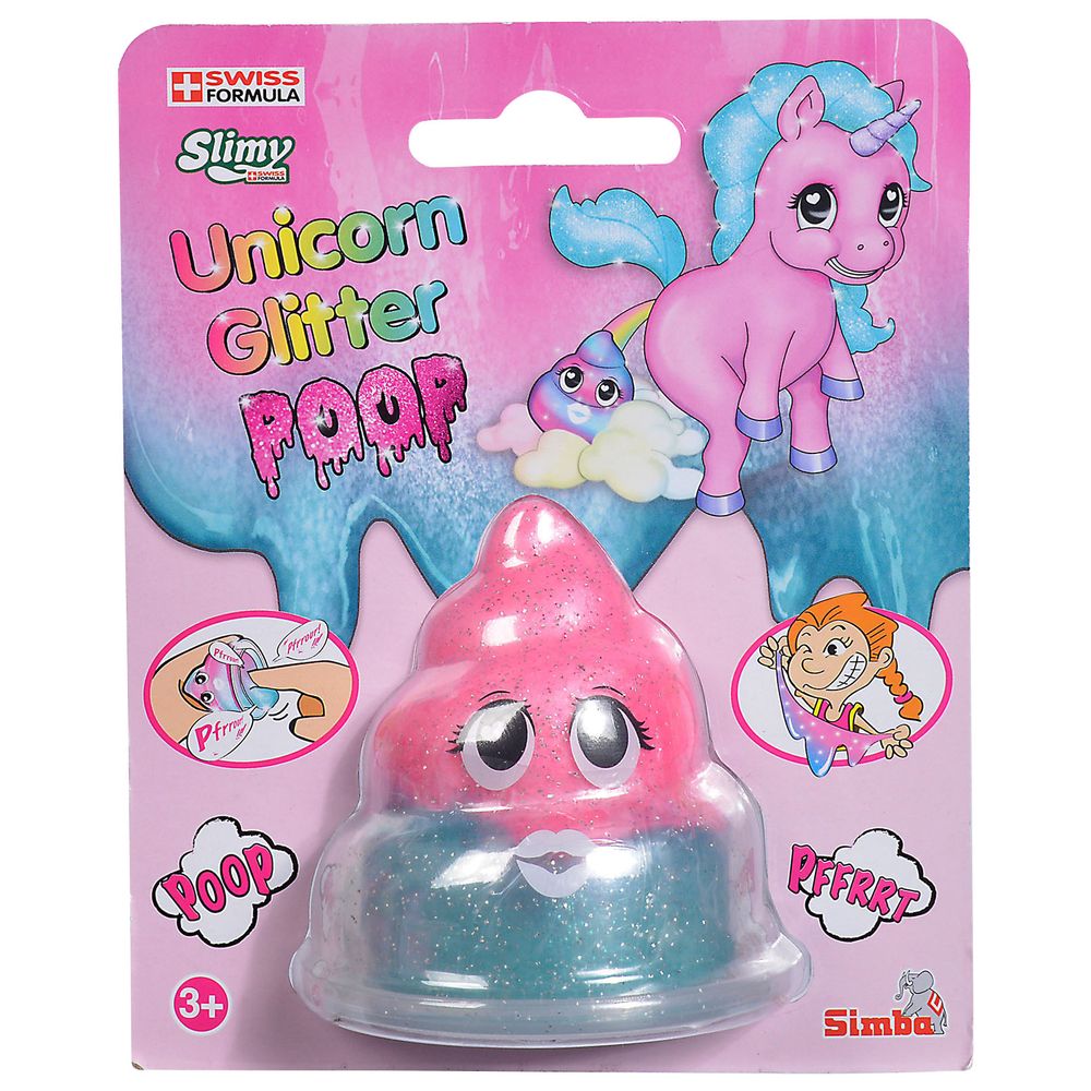 Simba Puuupsi Poop Unicorn Glitter Slime Cup Multicolor Age-3 Years & Above