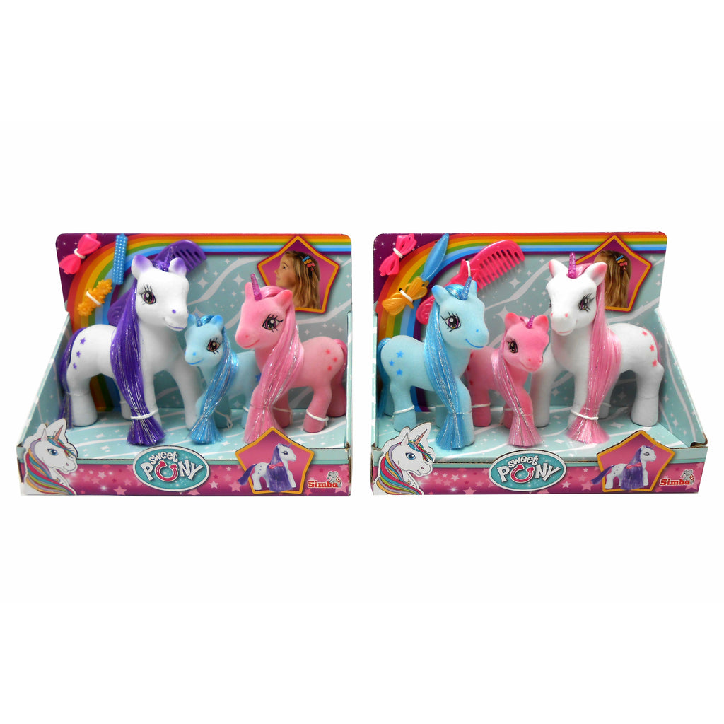 Simba Unicorn Family, 3 Pieces Multicolor Age-3 Years & Above