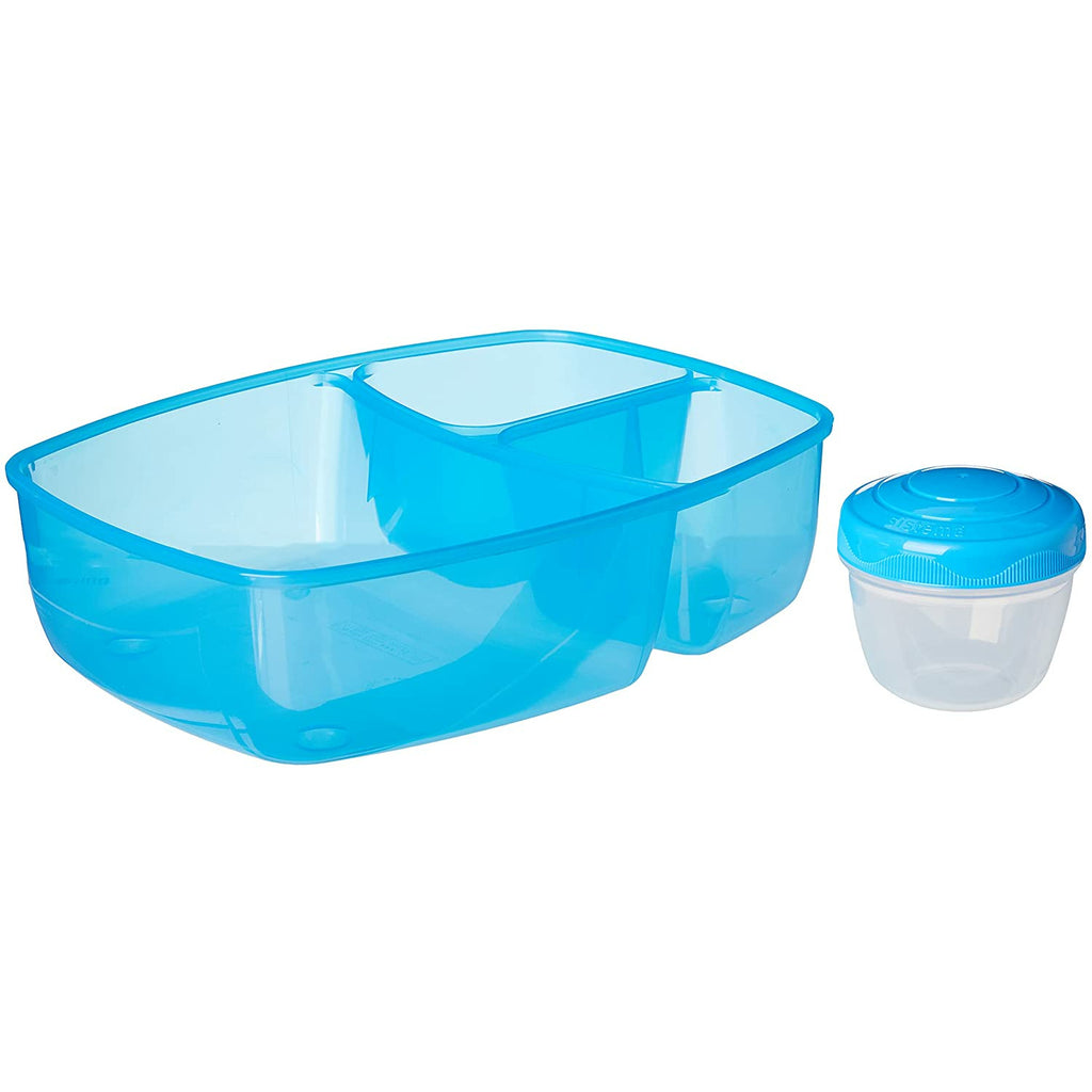 Sistema Triple Split Lunch Box & Yogurt Pot Container