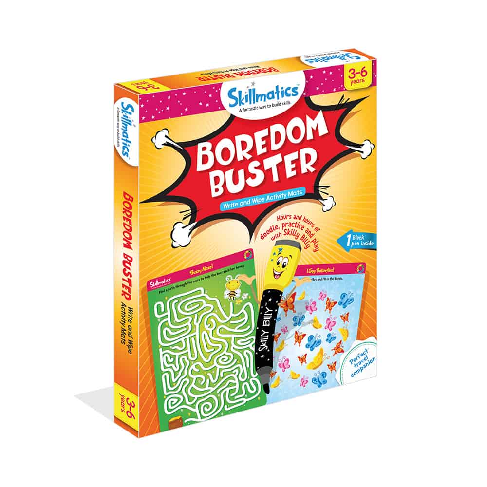 Skill Matics Boredom Buster Write and Wipe Educational Activity Game Age- 3 Years to 6 Years