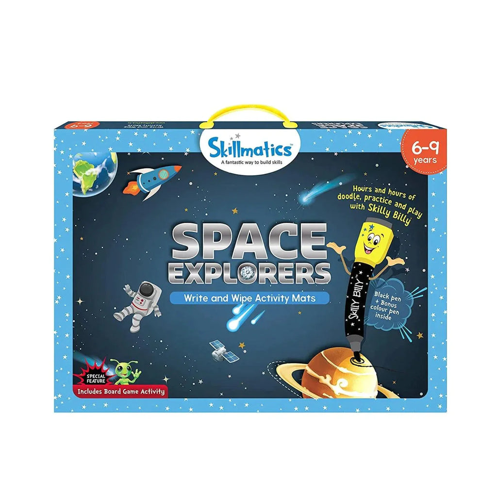 Skill Matics Space Explorers Write And Wipe Activity Mats Age- 6 Years to 9 Years