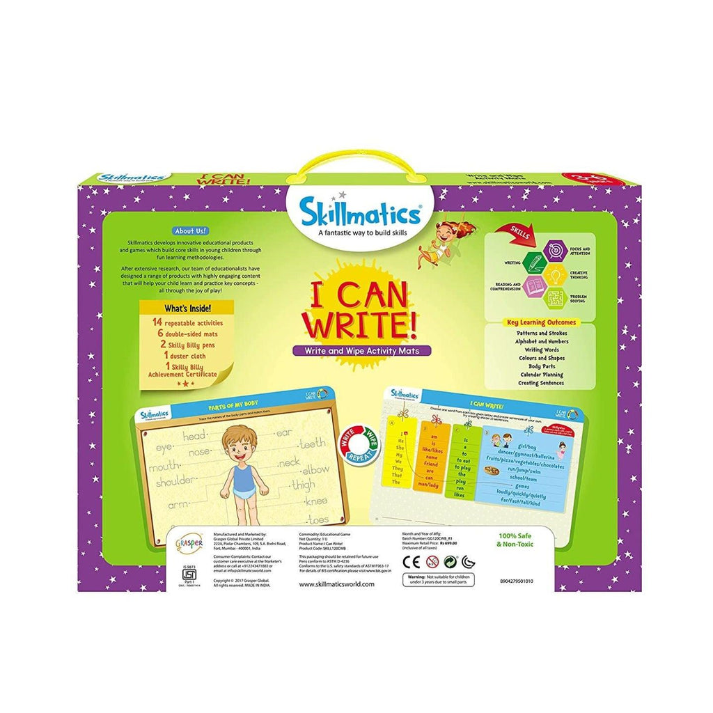 Skillmatics I Can Write! Reusable Activity Mats