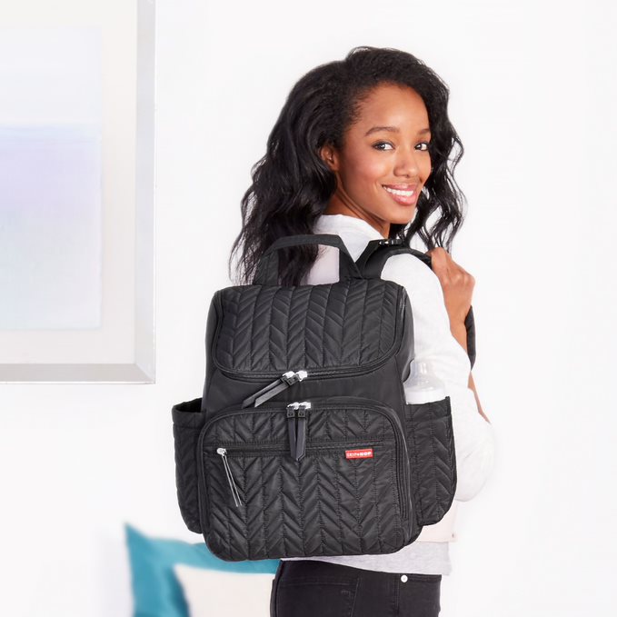 Skip Hop Forma Diaper Backpack Jet Black Age-Newborn & Above