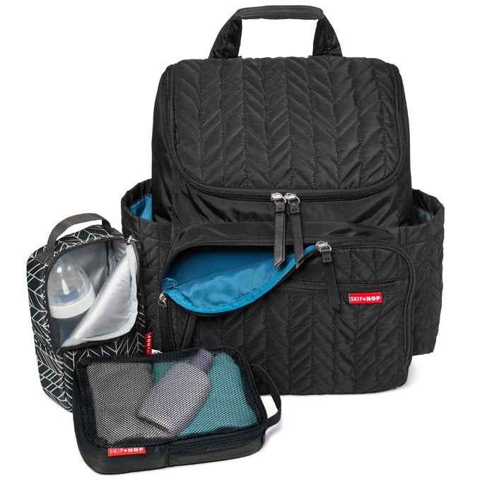 Skip Hop Forma Diaper Backpack Jet Black Age-Newborn & Above