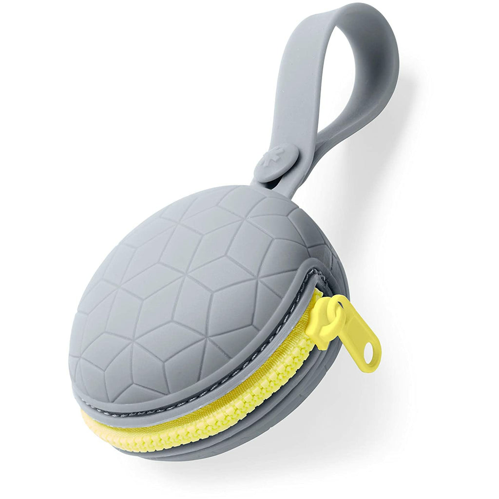 Skip Hop Grab & Go Silicone Pacifier Holder Grey Age-6 Months & Above