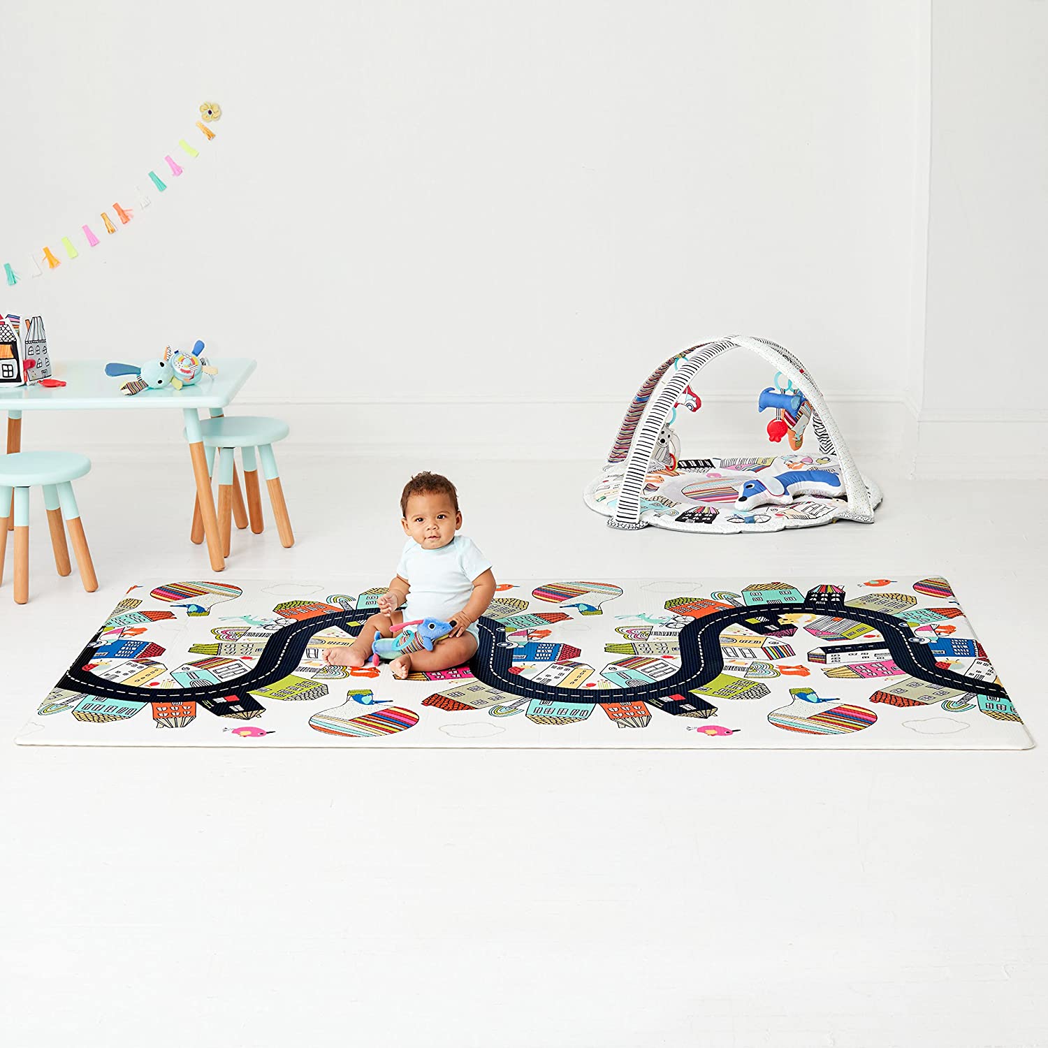Skip Hop Reversible Playmat Vibrant Village Multicolor Age 6