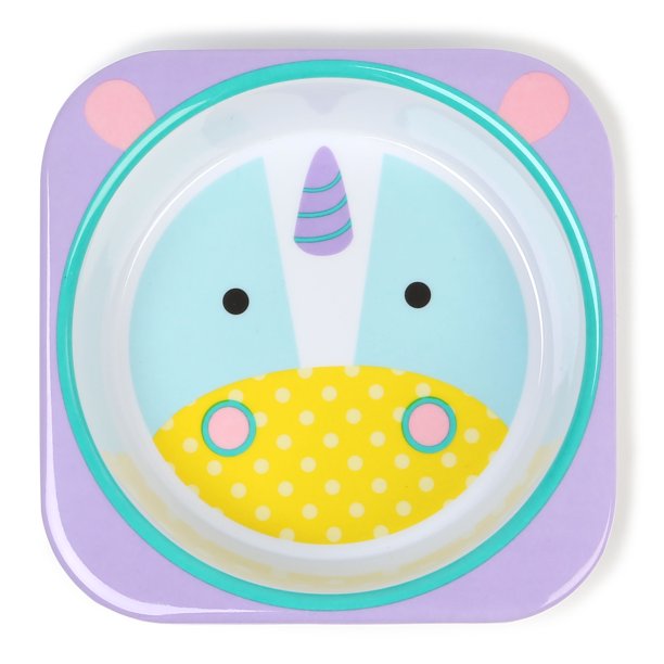 Skip Hop Unicorn Themed Tableware Plate and Bowl Set Multicolor Age-6 Months & Above